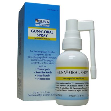 Guna Oral Spray (30ml) 1.0oz, painful throat